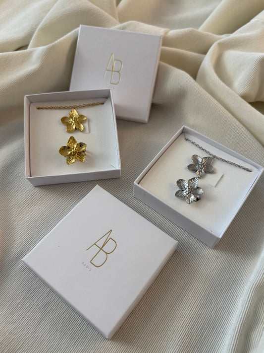 Coffret Flowers - collier et bague