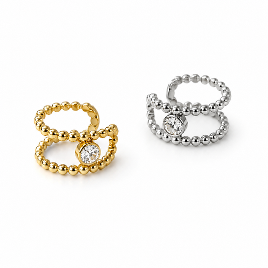 Earcuff Manon - monoboucle vendue à l’unité - doré ou argent