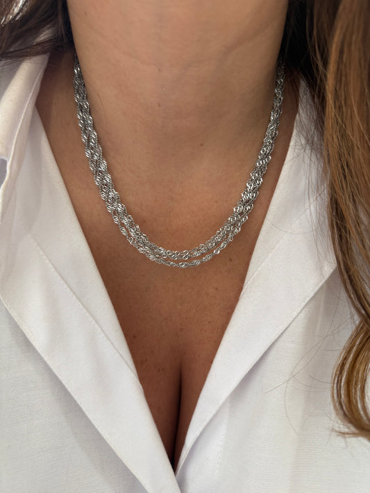 Sophie - multi chaine - argent