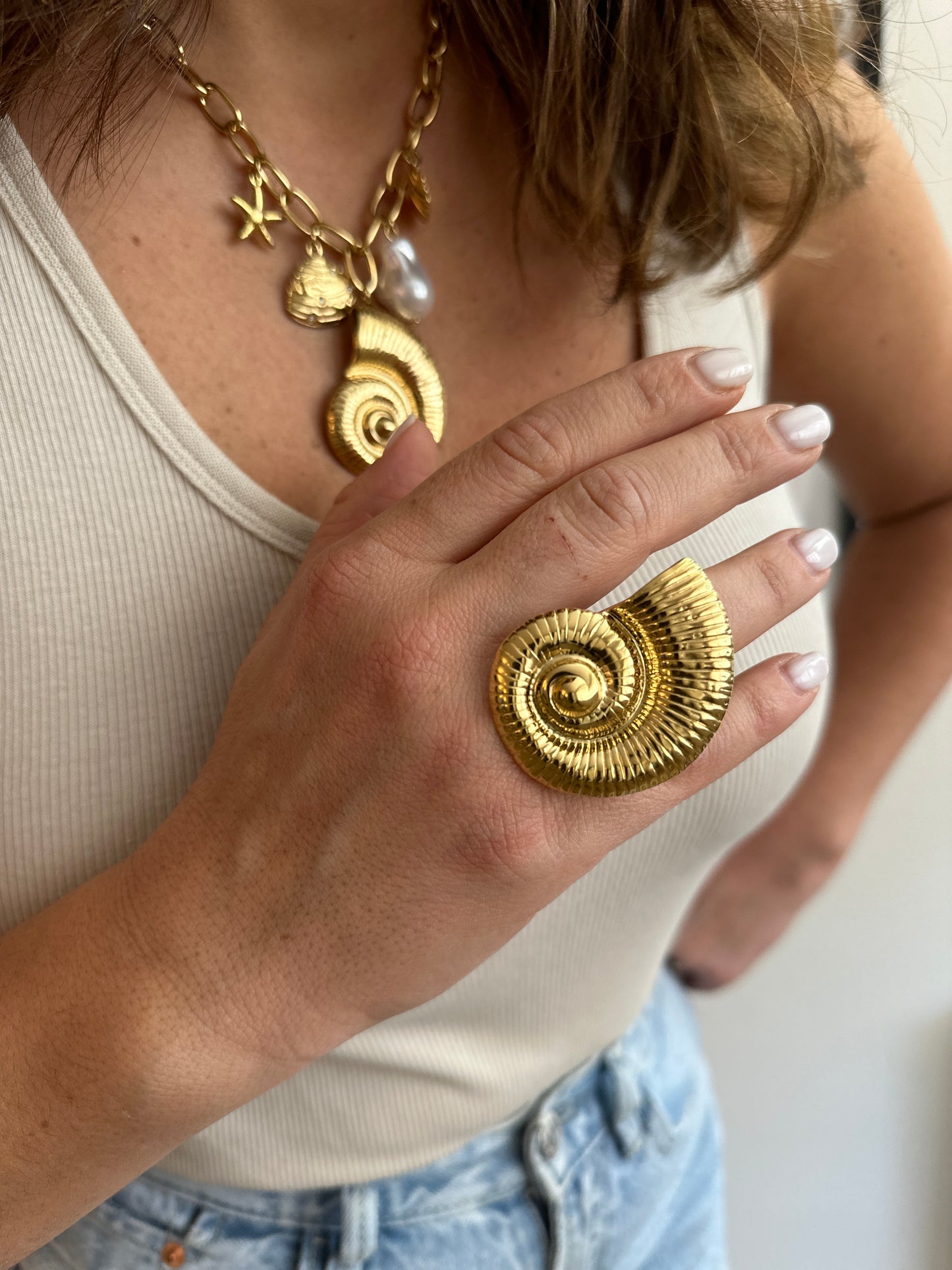 Maxi bague Shell