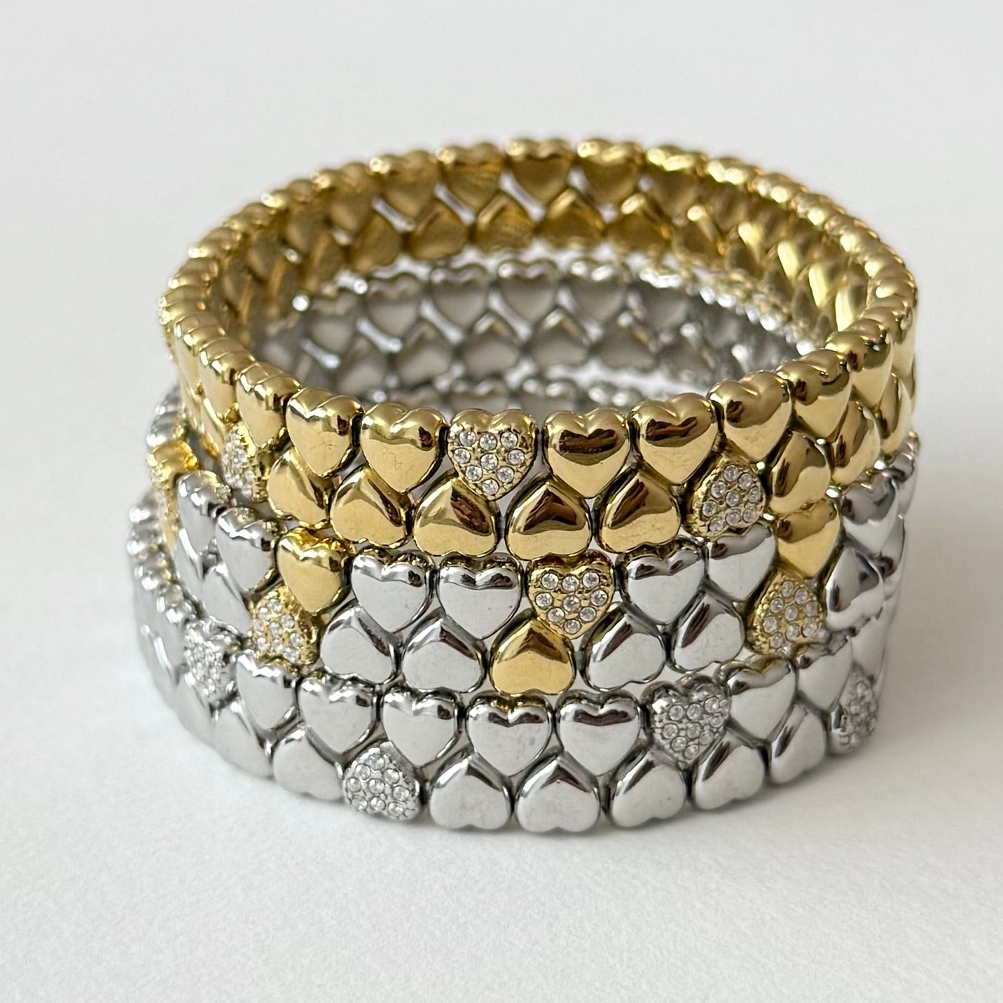 Tulpa - bracelet élastique - doré, argent ou bicolore