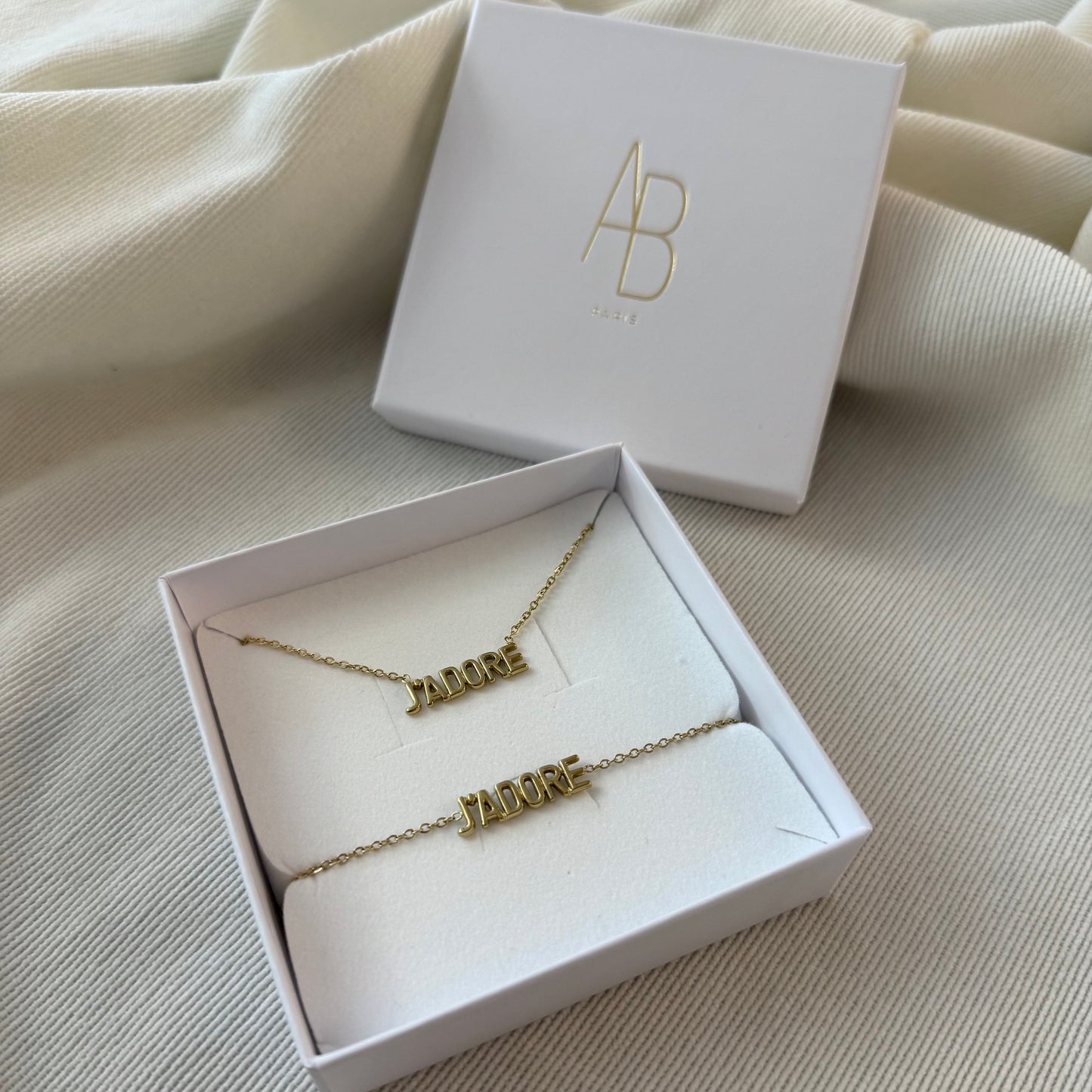 Coffret J’adore - collier et bracelet