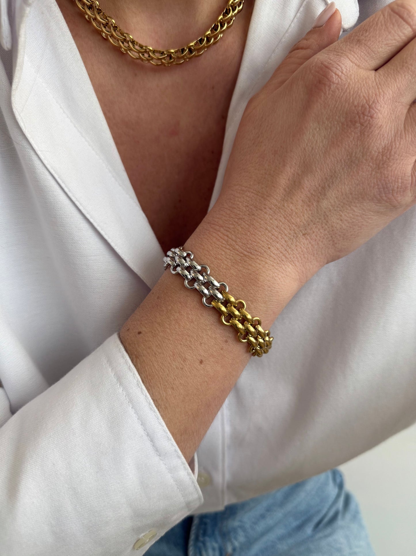Chami - le bracelet - bicolore