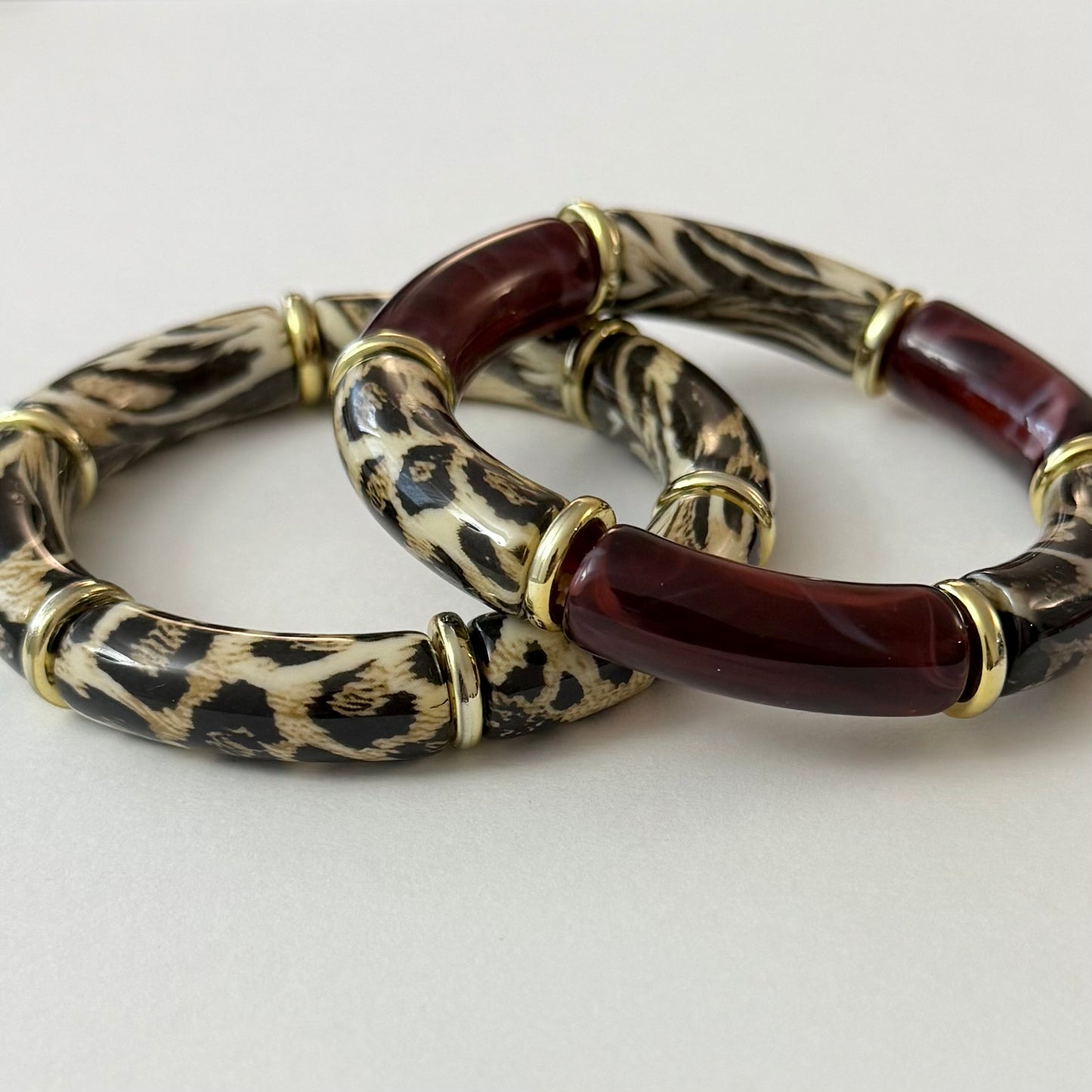 Savage Twins - Bordeaux - lot de 2 bracelets