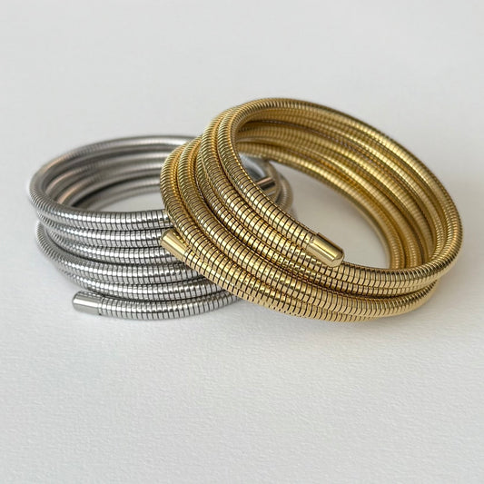 Allone - bracelet multitours - doré ou argent