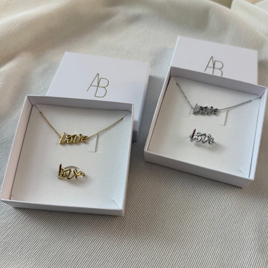 Coffret Love - collier et bague