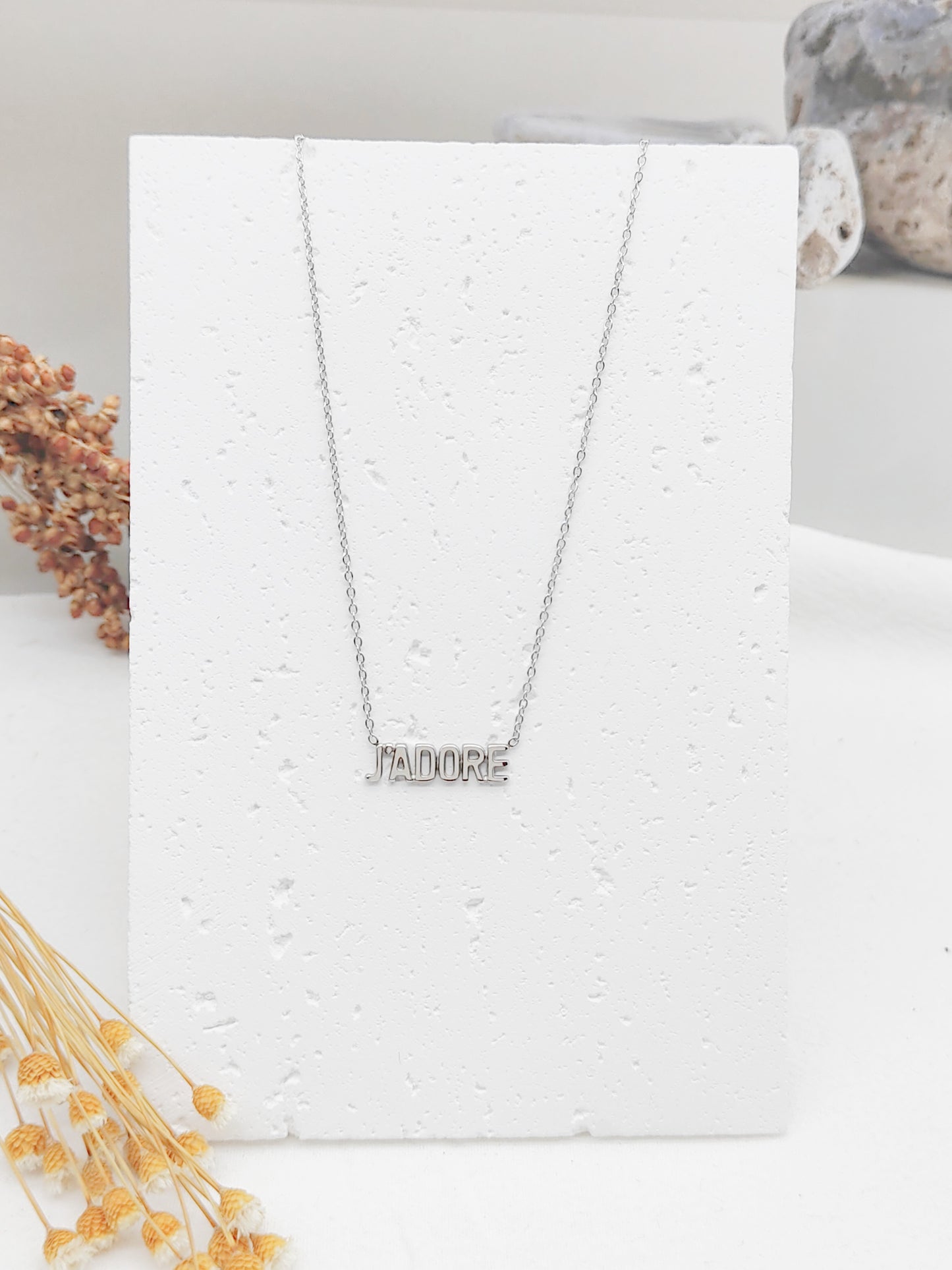 Collier J’ADORE - doré ou argent