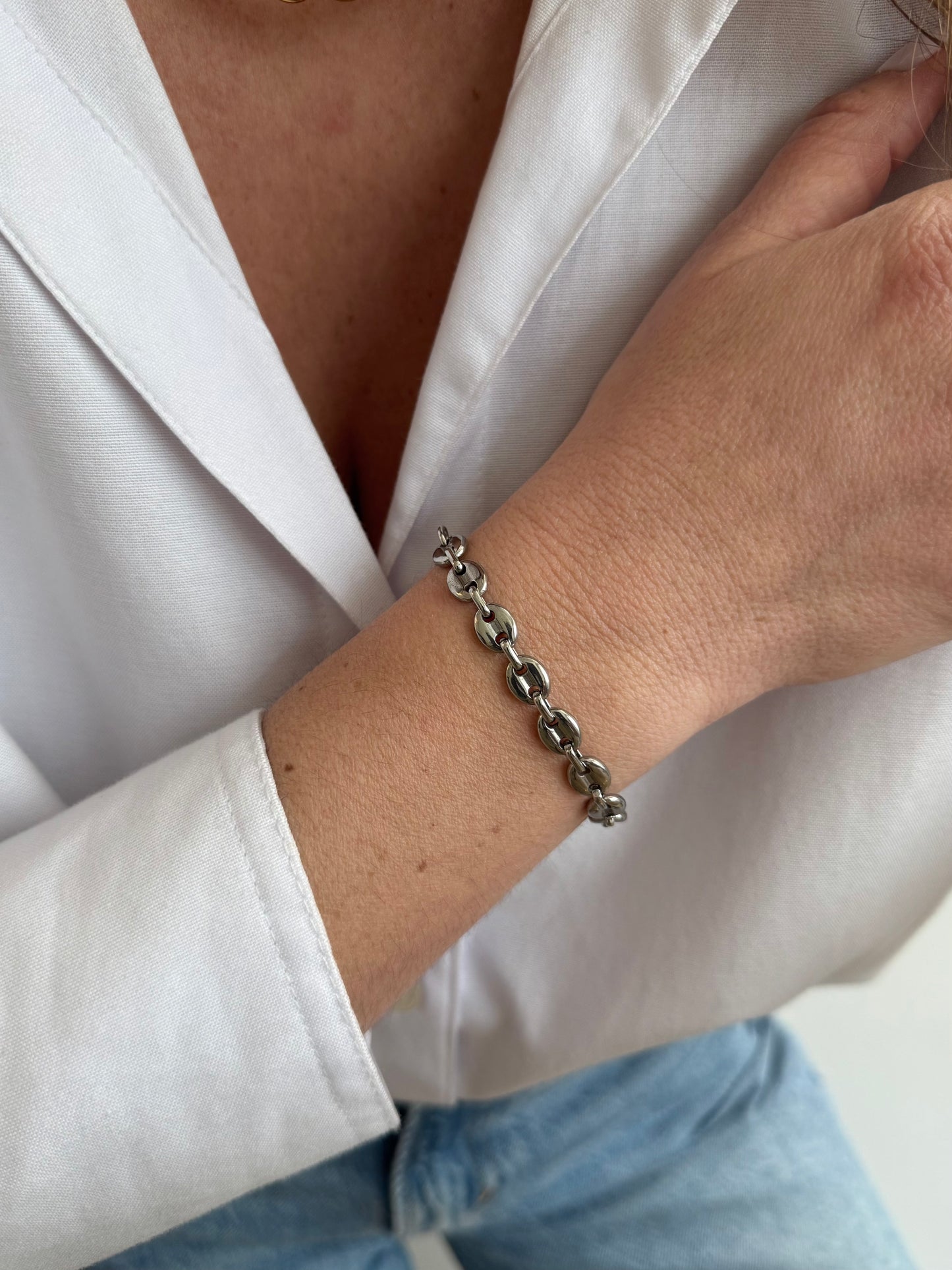 Calista - maille fine - le bracelet - doré ou argent