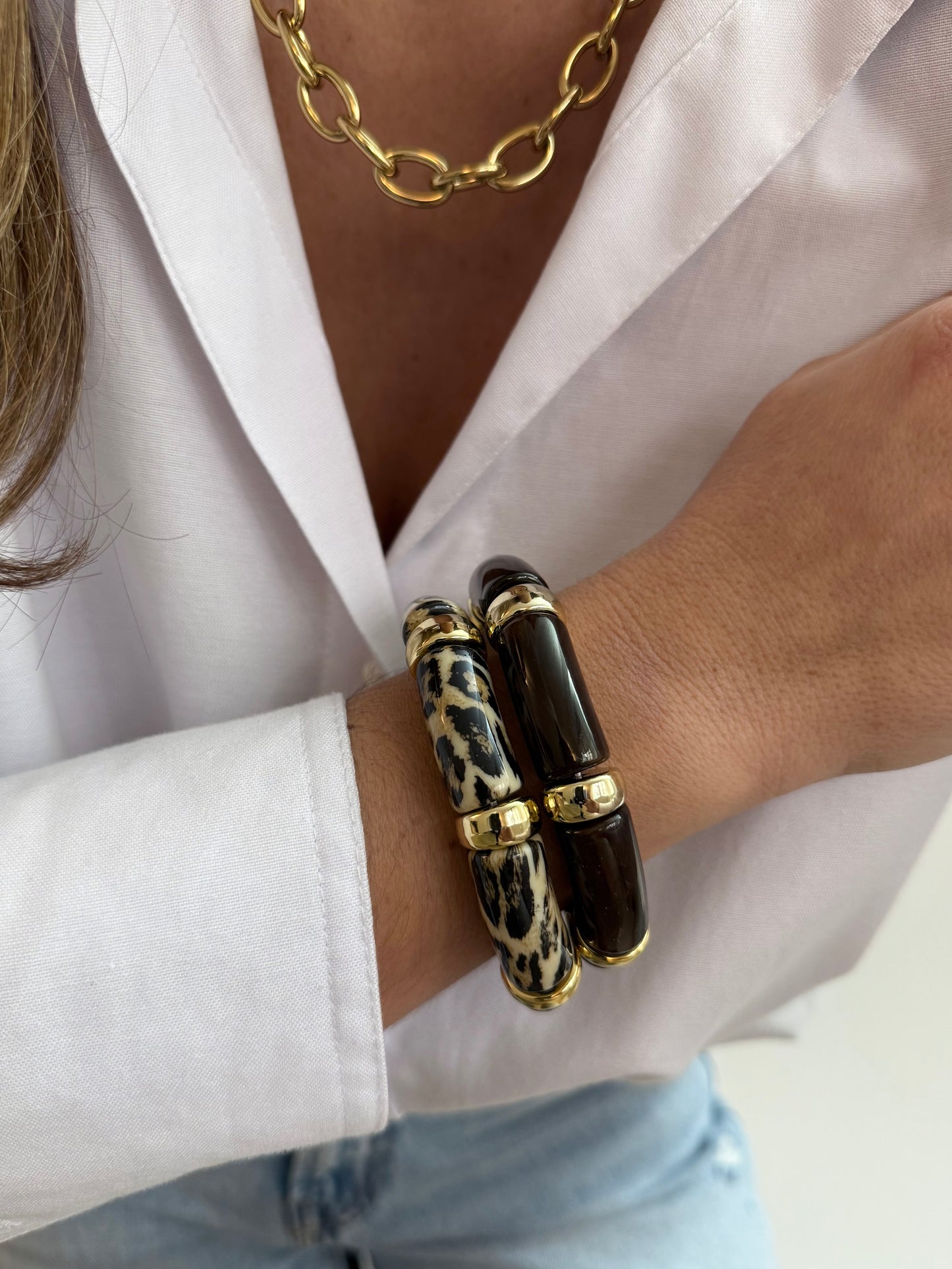 Gemini - Marron - lot de 2 bracelets