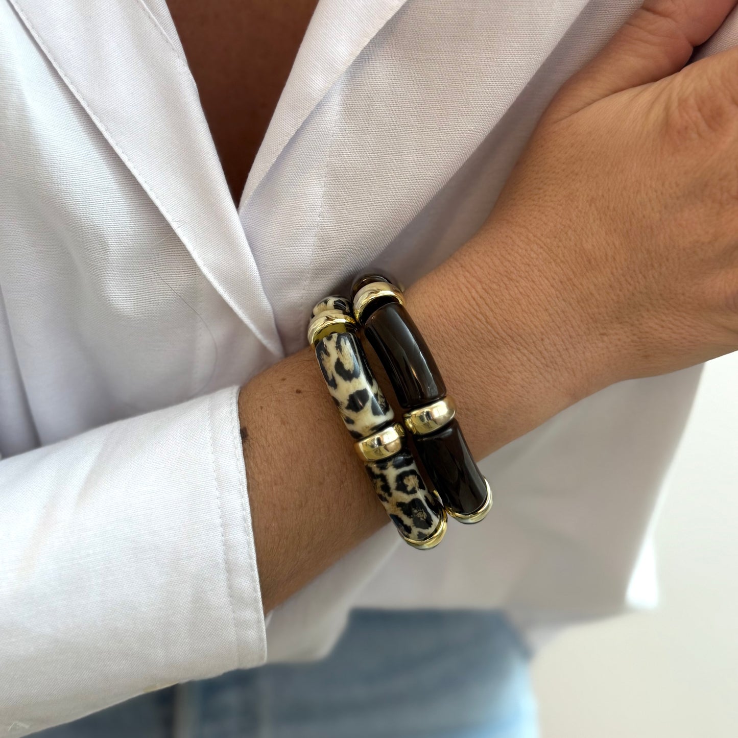 Gemini - Marron - lot de 2 bracelets