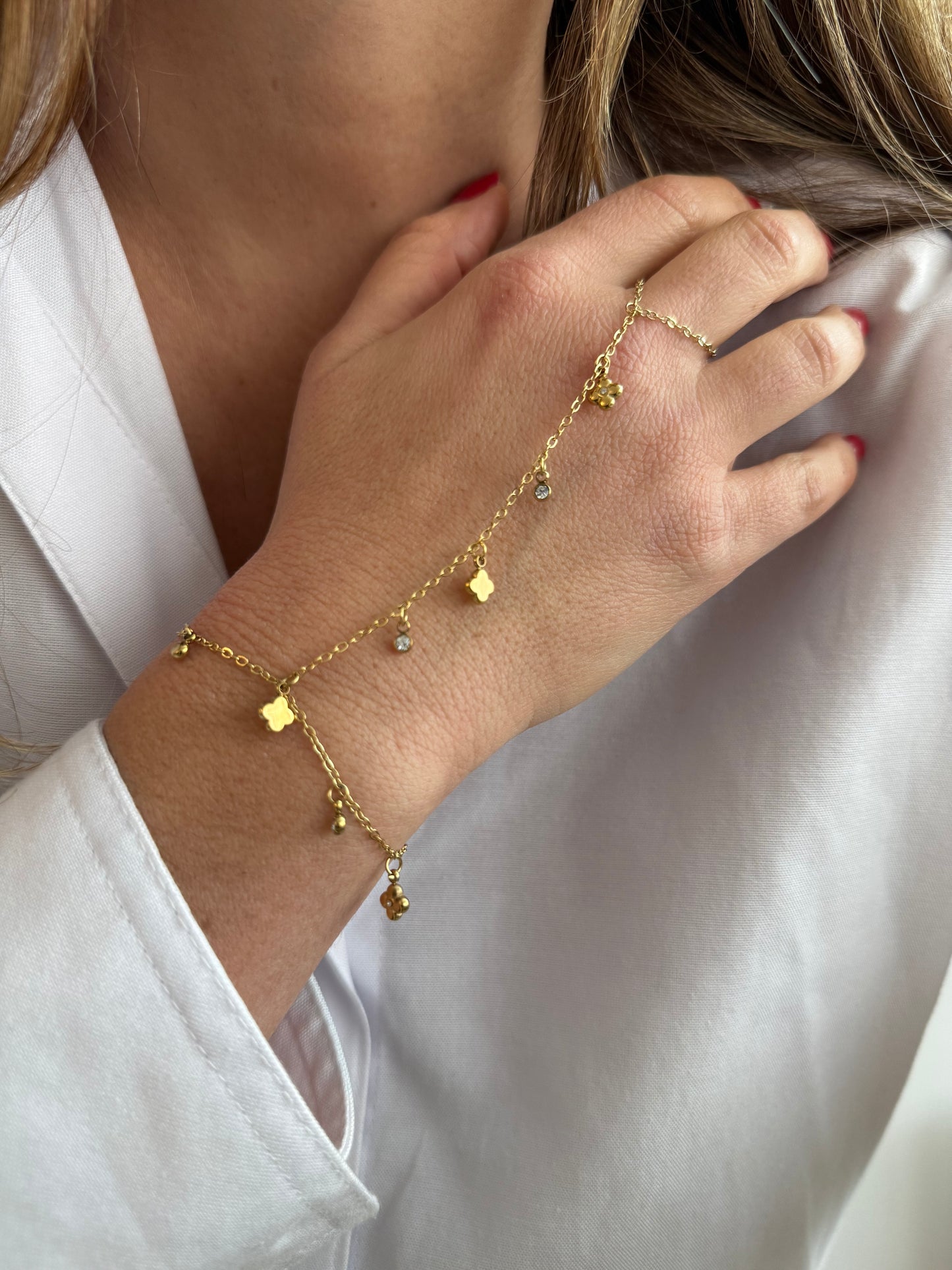 Malina - Chaîne de main - doré ou argent