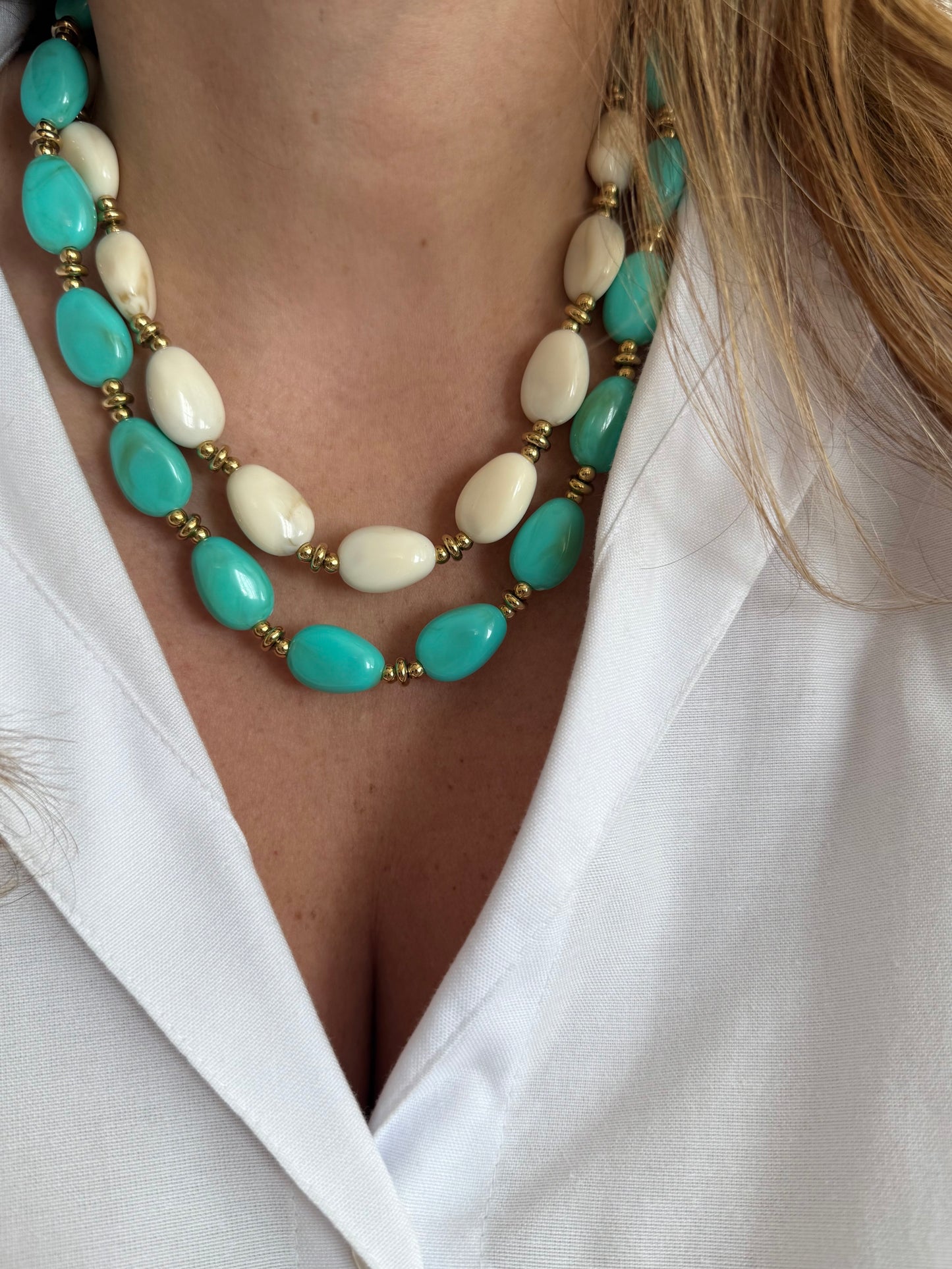 Jade - beige ou turquoise