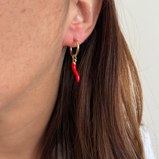 Boucles Pimiento - rouge