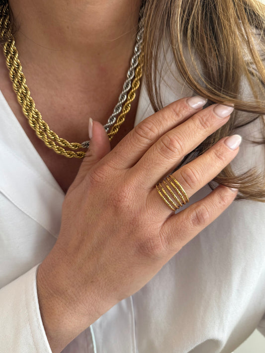 Bague Naelle - doré ou argent