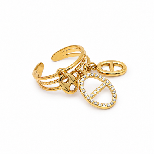 Bague pampilles Sali - doré ou argent