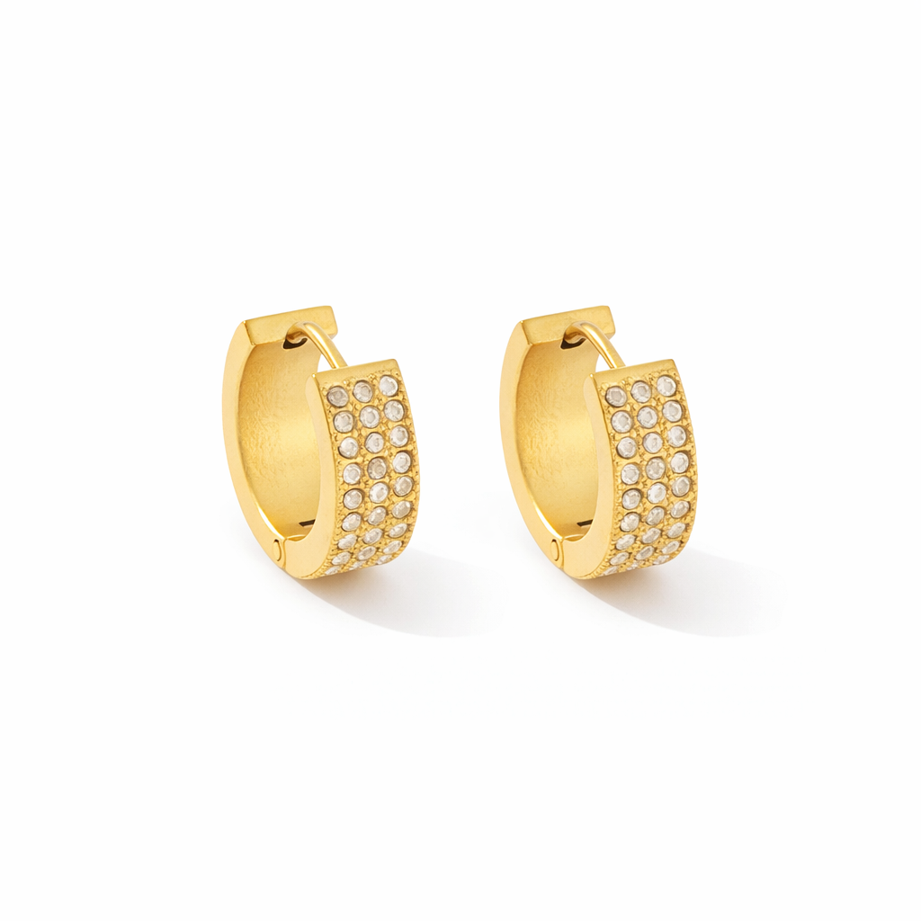 Boucles d’oreilles Jora - deux tailles - doré ou argent