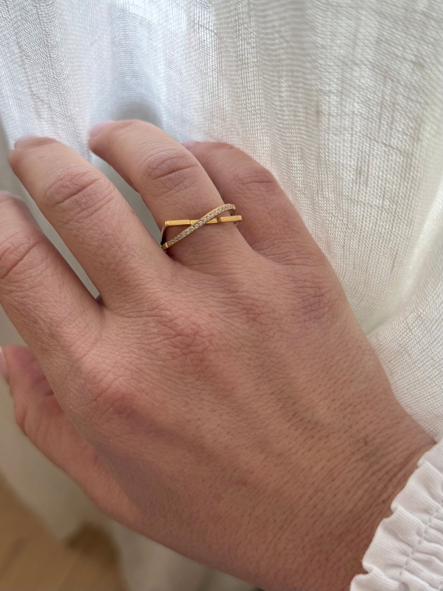 Bague ajustable Yara - doré ou argent