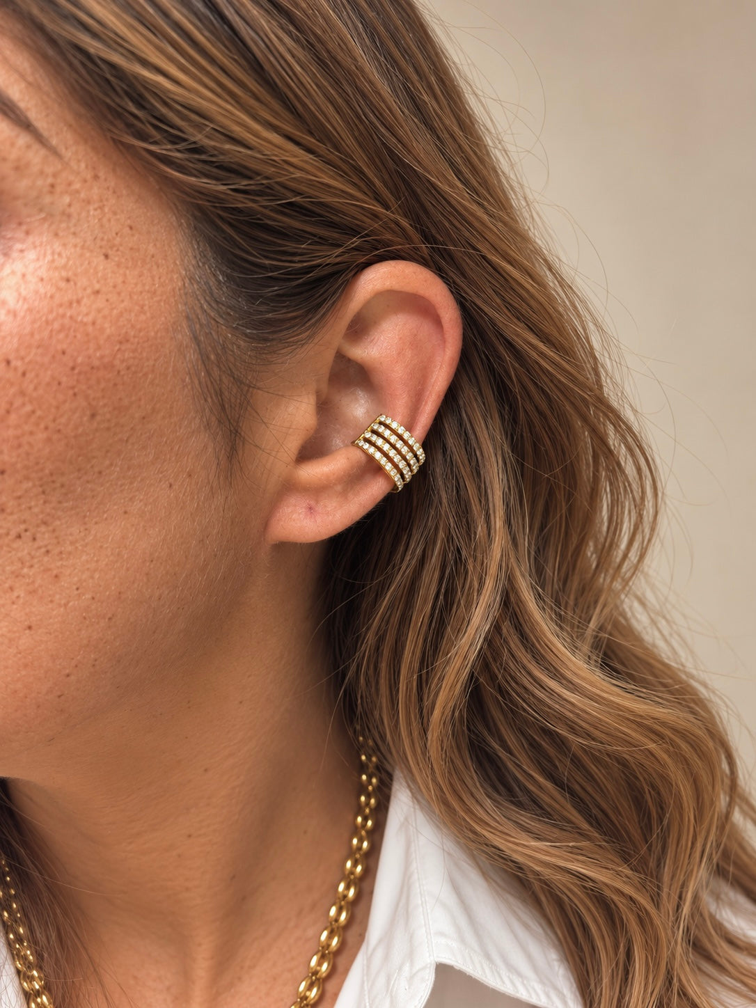 Earcuff Lory - monoboucle vendue à l’unité - doré ou argent