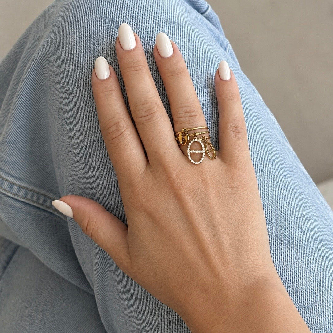 Bague pampilles Sali - doré ou argent