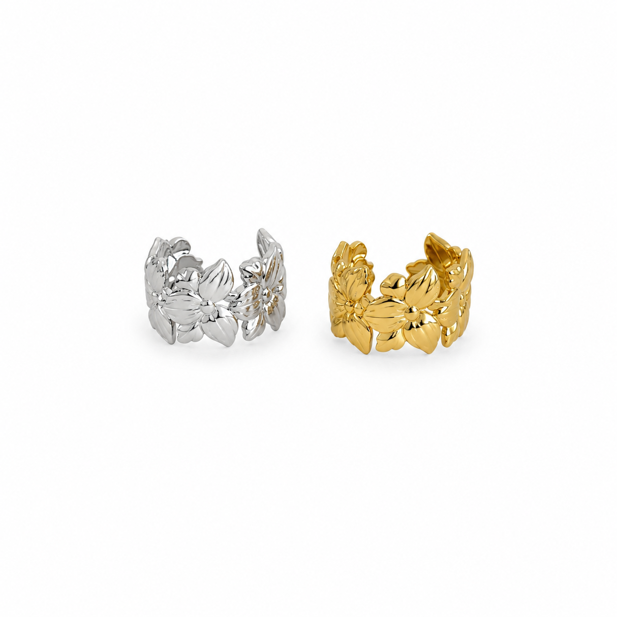 Bague Rose - doré ou argent