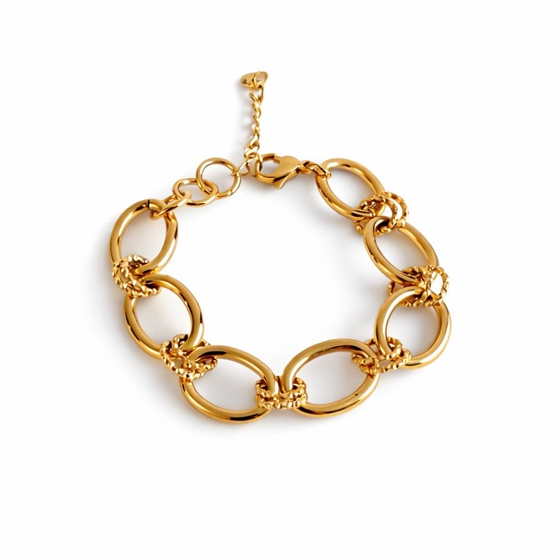 Bracelet Dinia - doré, argent ou bicolore