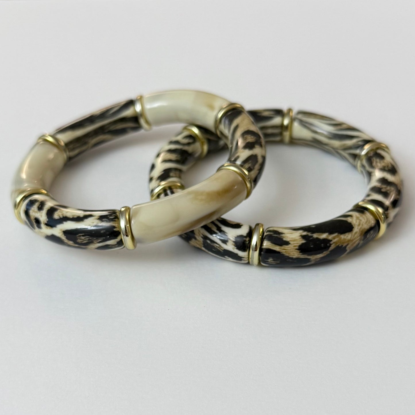 Savage Twins - Beige - lot de 2 bracelets