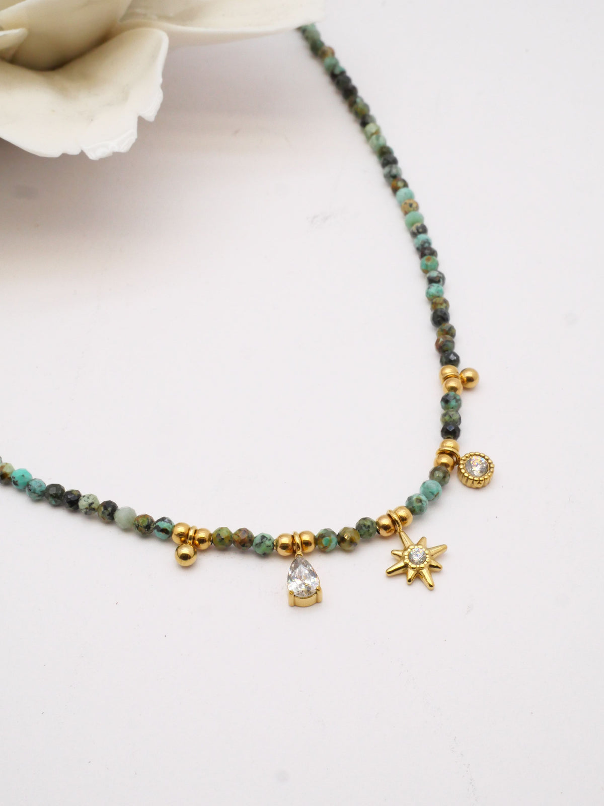 Taria - pierres naturelles - marron ou vert