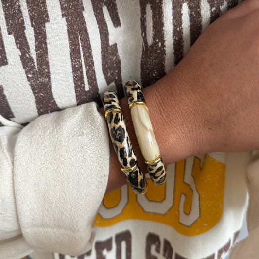 Savage Twins - Beige - lot de 2 bracelets