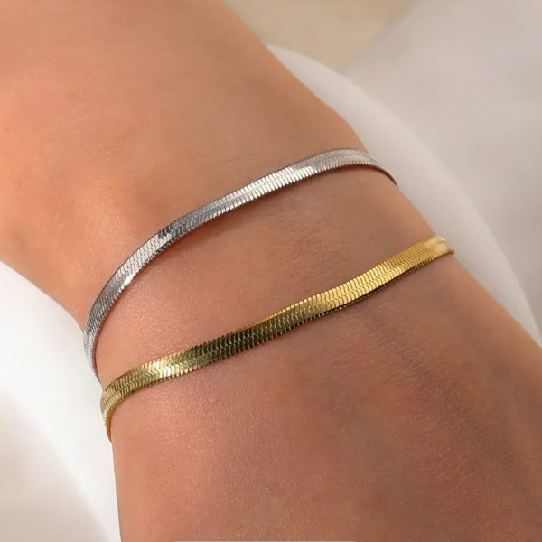 Bracelet Serpentin - doré ou argent