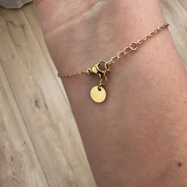 Petites fleurs écru - le bracelet