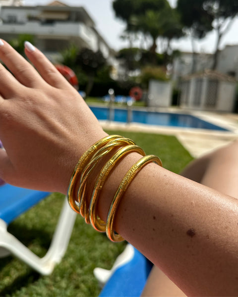 Bracelet Bouddhiste épais - Doré - 𝘉𝘦𝘴𝘵 𝘴𝘦𝘭𝘭𝘦𝘳