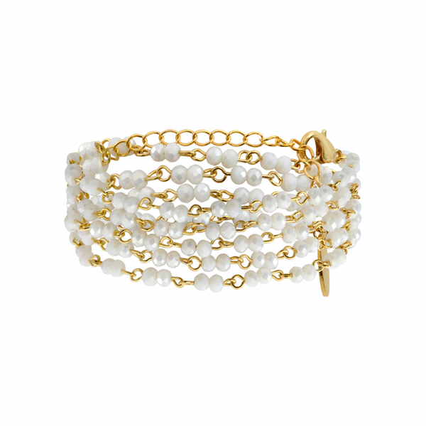 Elna Blanc - bracelet 5 tours ou collier