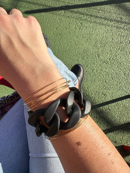 Liara Noir - Maxi Bracelet
