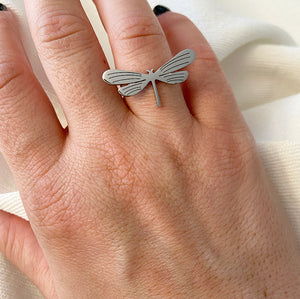 Bague Libellule argent