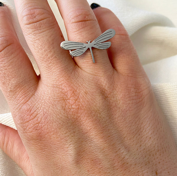 Bague Libellule argent